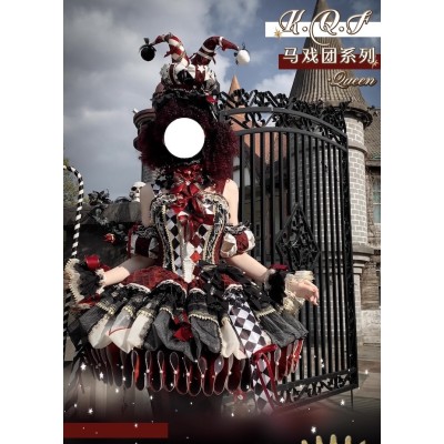 Mie Ye Magic Circus Black Red Queen JSK and Sets(Reservation/Full Payment Without Shipping)